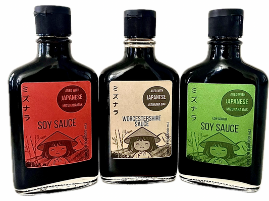 Soy Sauce & Worchestershire Sauce (Aged with Mizunara)