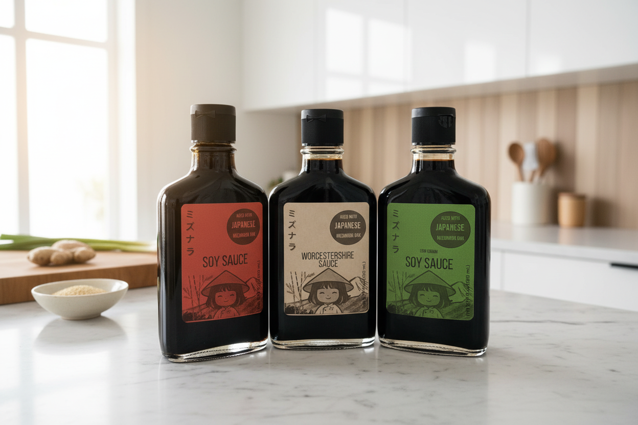 Soy Sauce & Worchestershire Sauce (Aged with Mizunara)