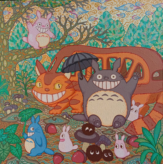 Totoro & Friends 110cm x 110cm